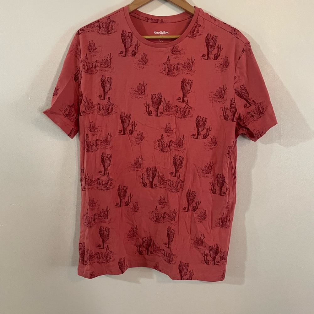 Goodfellow & Co. Red Cactus T-Shirt | Men’s Size L NWOT